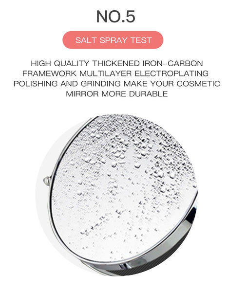 Makeup Mirror With LED Light Cosmetic Mirrors Round Shape