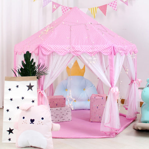 Pink Castle Tents Portable Children