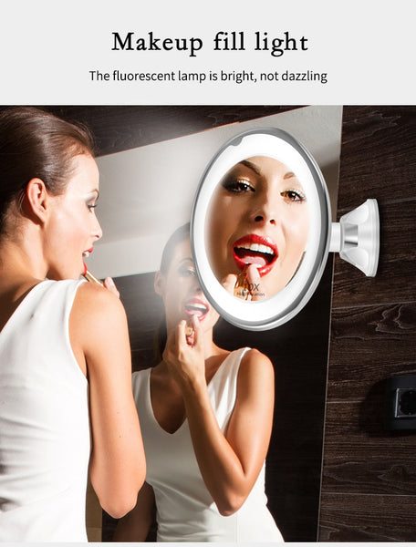 Makeup Vanity Mirror With 10X Lights LED Lighted Portable Hand