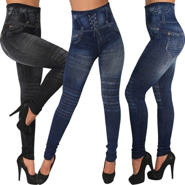 S-3XL Plus Size Jeans Leggings High Waist Leggings for Women