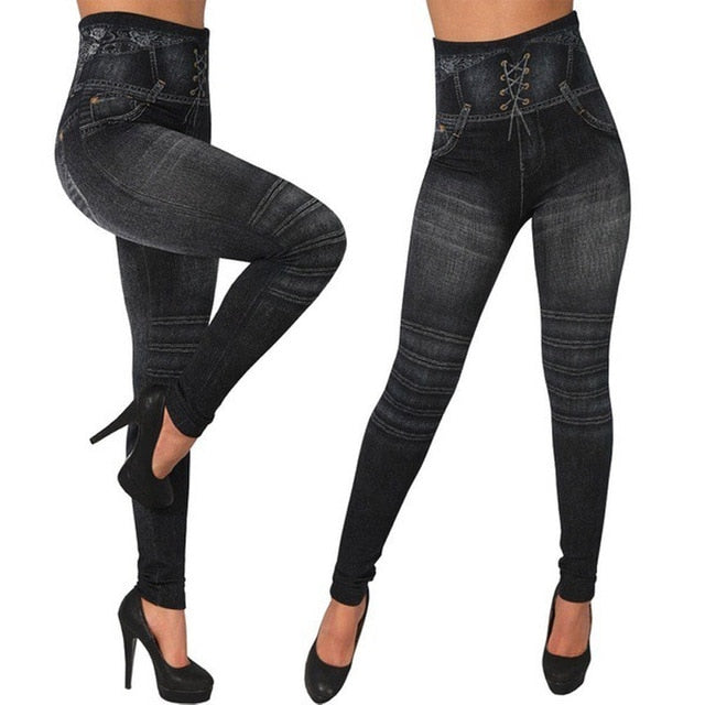 S-3XL Plus Size Jeans Leggings High Waist Leggings for Women