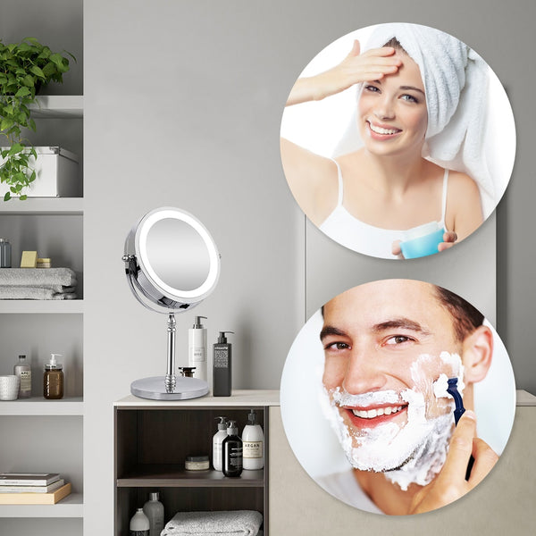 Makeup Mirror With LED Light Cosmetic Mirrors Round Shape