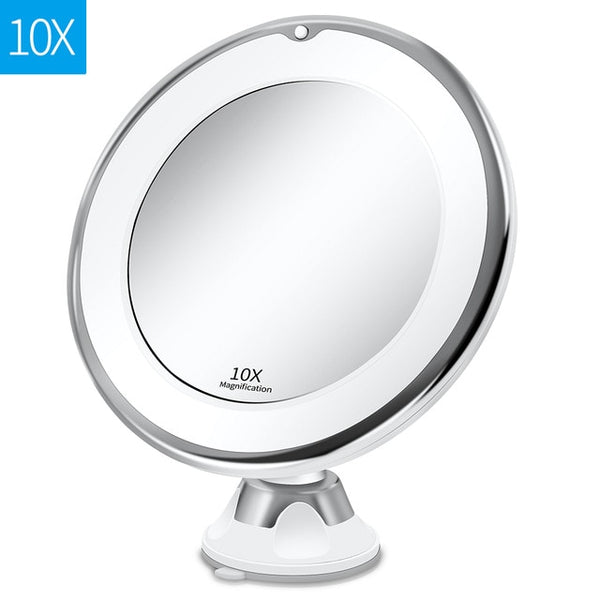 Makeup Vanity Mirror With 10X Lights LED Lighted Portable Hand