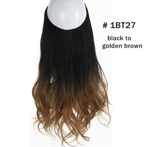 Hair Extensions Invisible Ombre Bayalage Synthetic Natural Flip