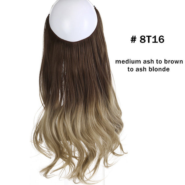 Hair Extensions Invisible Ombre Bayalage Synthetic Natural Flip