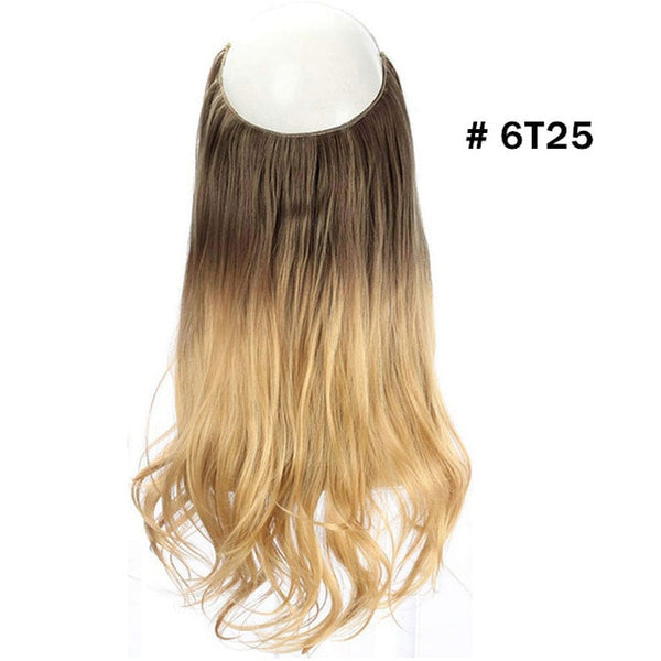 Hair Extensions Invisible Ombre Bayalage Synthetic Natural Flip