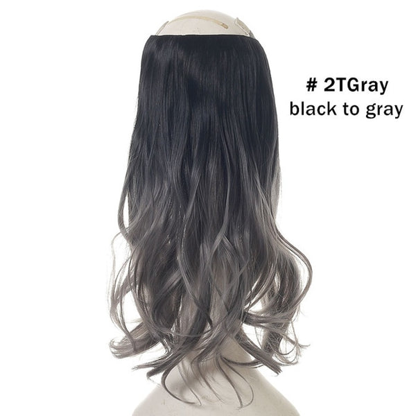 Hair Extensions Invisible Ombre Bayalage Synthetic Natural Flip