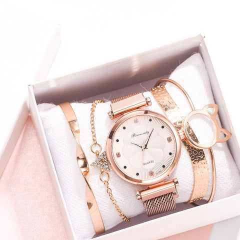 5pcs Set Women Watches