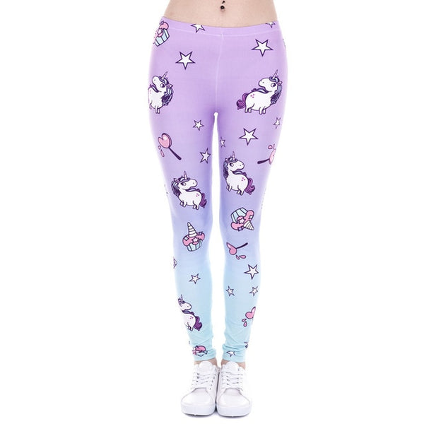 Fashion Printing leggings Slim High Waist