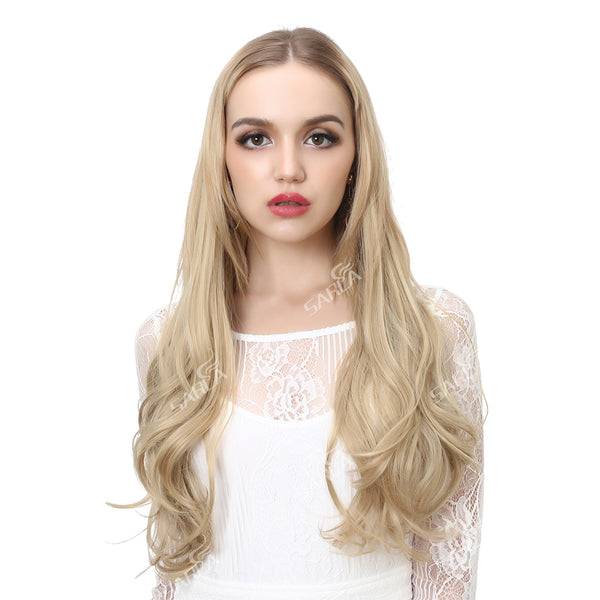 Hair Extensions Invisible Ombre Bayalage Synthetic Natural Flip