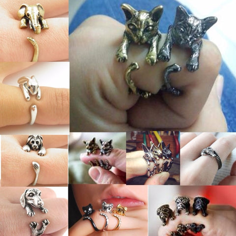 Animal Ring for Women Men Jewelry Pet Lover Gift Accessories