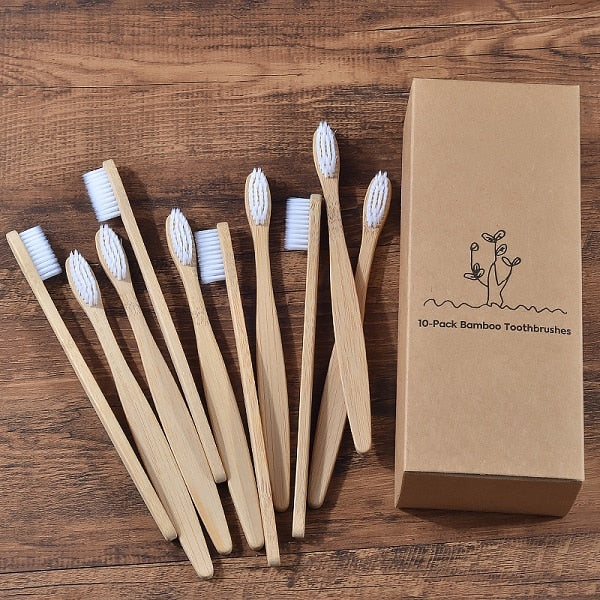 Wooden Tooth Brush Soft bristle Tip