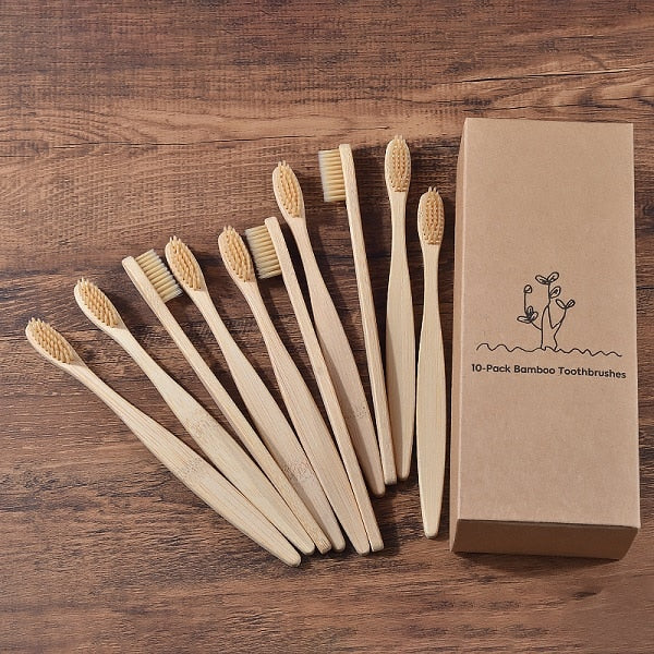 Wooden Tooth Brush Soft bristle Tip