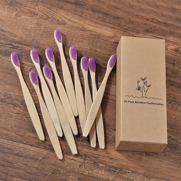 Wooden Tooth Brush Soft bristle Tip